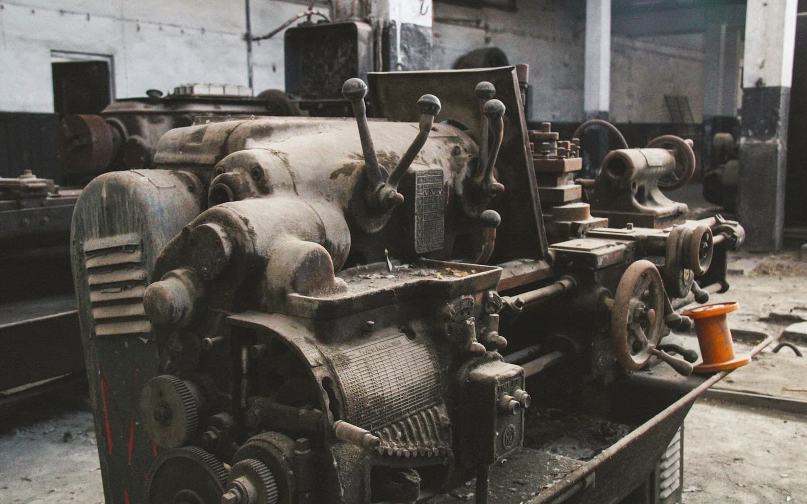 Unsplash manufacturing wallpaper with industrial machinery detail