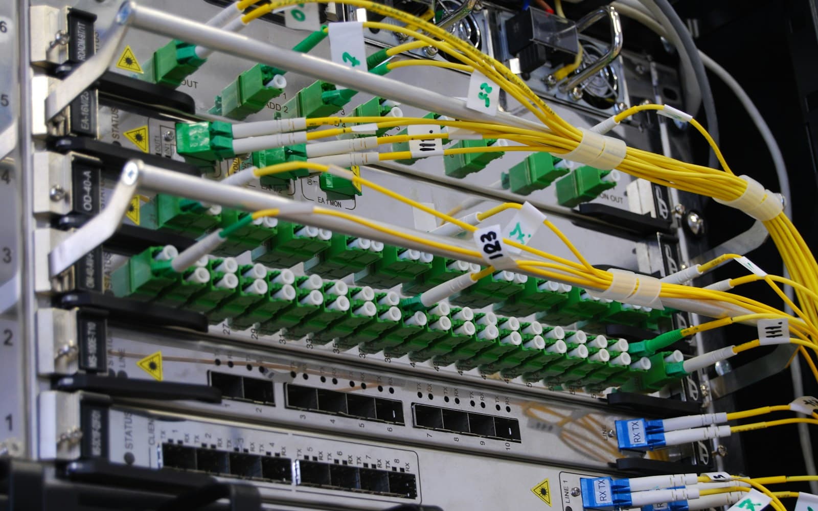 Unsplash telecommunications wallpaper with network server rack equipment